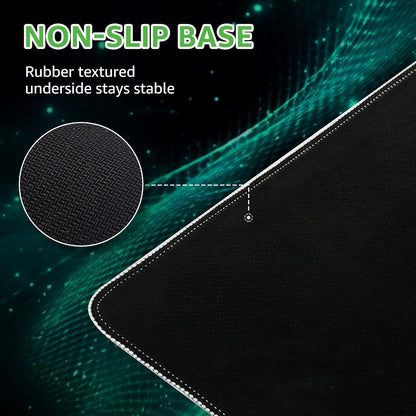 Excel Shortcut Desk Pad and Mouse Mat - XXL Non-Slip Desk Mat with Stitched Edges for Improved Productivity