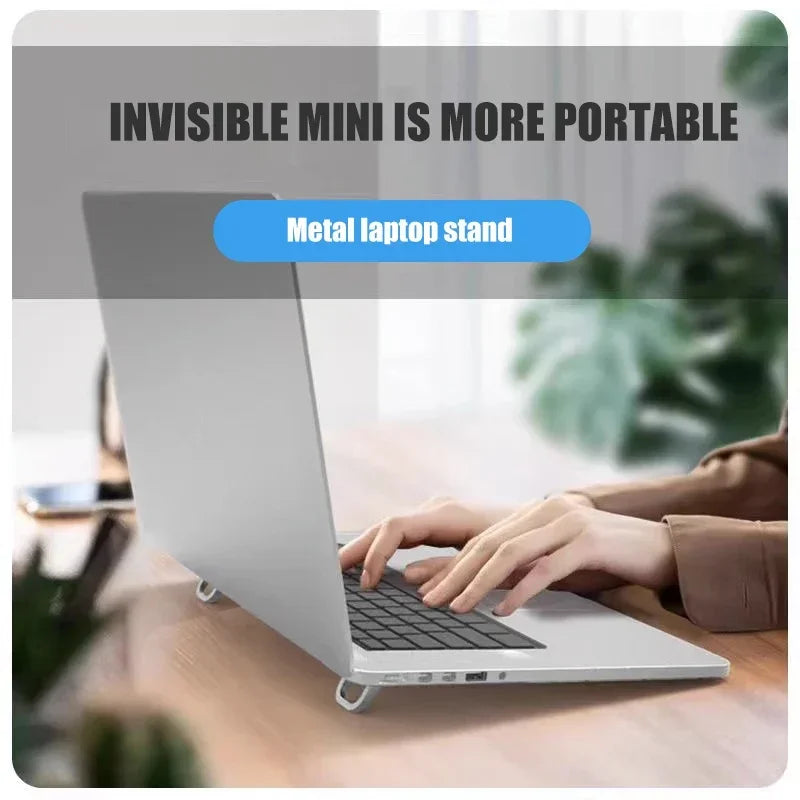 Laptop Stand Set - Aluminum Portable Riser for Computer and Notebook Keyboards (2 Pieces)