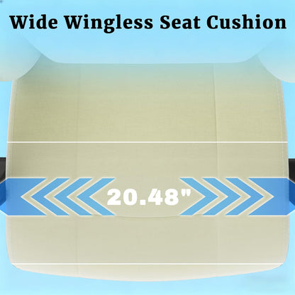 Ergonomic Massage Gaming Chair with Lumbar Support and Footrest, Height Adjustable Fabric Computer Chair with Pocket Spring Cushion in Beige
