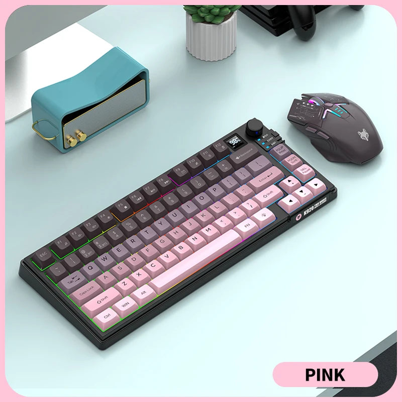 K920 Bluetooth Wireless Keyboard and Mouse Combo - Dual Mode USB Rechargeable for Laptop, Home Office, and Gaming