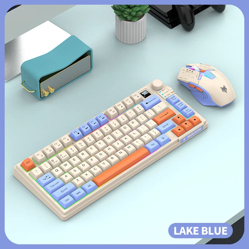 K920 Bluetooth Wireless Keyboard and Mouse Combo - Dual Mode USB Rechargeable for Laptop, Home Office, and Gaming