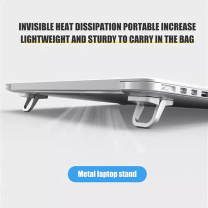 Laptop Stand Set - Aluminum Portable Riser for Computer and Notebook Keyboards (2 Pieces)