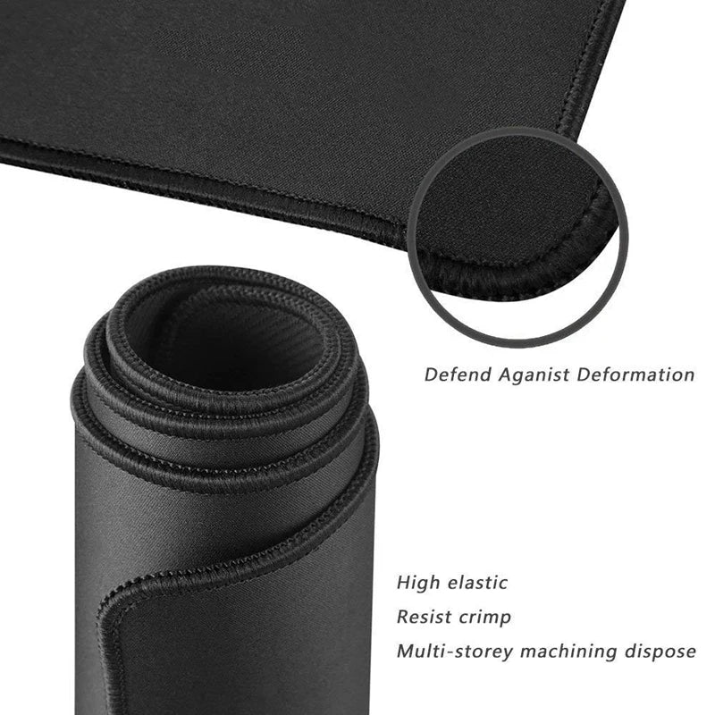 Extended Black Mountain Sunset Mouse Pad - Non-Slip Office Computer Mat
