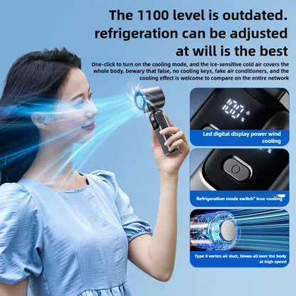 Rechargeable Portable Desk Fan with Ultra Quiet Operation and Strong Airflow, Foldable Handheld Design, 90° Adjustable USB Fan for Office and Travel Use