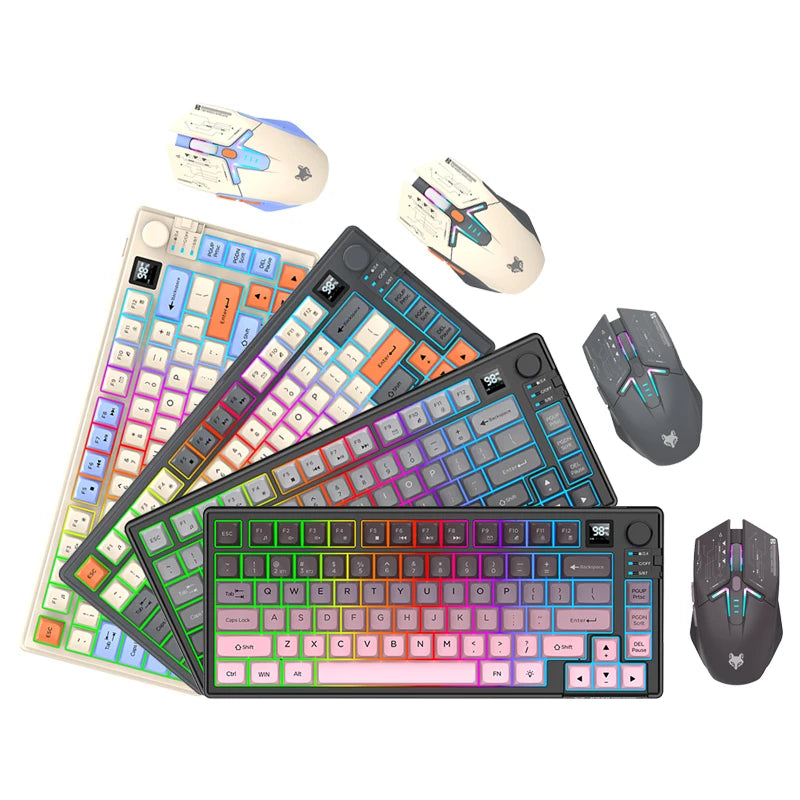K920 Bluetooth Wireless Keyboard and Mouse Combo - Dual Mode USB Rechargeable for Laptop, Home Office, and Gaming