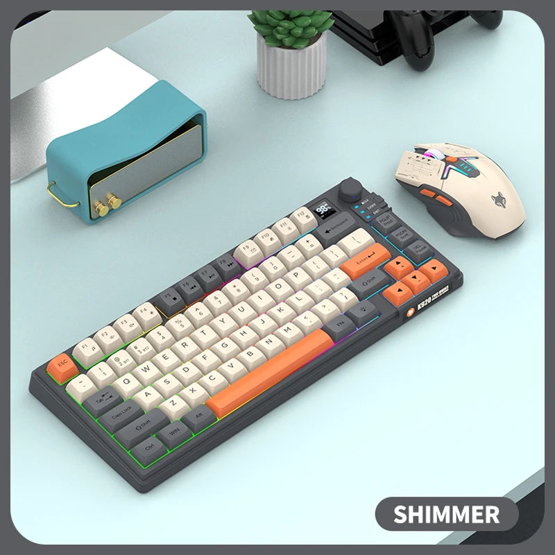 K920 Bluetooth Wireless Keyboard and Mouse Combo - Dual Mode USB Rechargeable for Laptop, Home Office, and Gaming