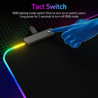 Large RGB LED Gaming Mouse Pad - Optimized Performance Surface