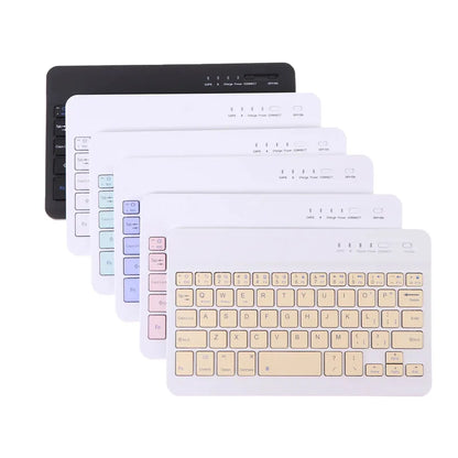 Wireless Bluetooth Keyboard and Mouse Set with Rechargeable Functionality for Laptops and Tablets - Compatible with iPad, Samsung, iOS, Android, and Windows - Available in Green, White, Black, and Pink (Model L1)