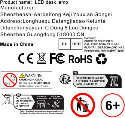 Professional LED Desk Lamp with Clamp, Eye-Caring Architect Design, Adjustable Swing Arm, Dimmable and Color Temperature Control for Office and Home Use