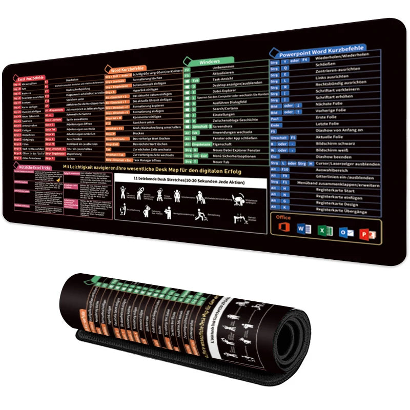 KeyFlow™ Shortcut Desk Mat