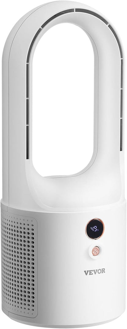 Desk Fan Bladeless, 12.99 Inch Portable Desk Fan, 6-Speed USB Quiet Cooling Smal