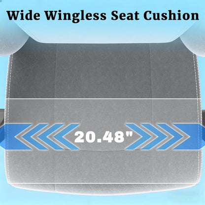 Ergonomic Massage Gaming Chair with Lumbar Support and Footrest, Height Adjustable Fabric Computer Chair with Pocket Spring Cushion (Gray)