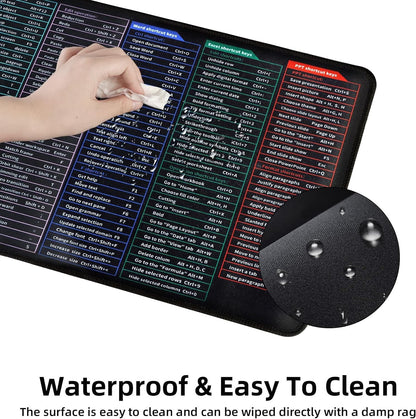 Super Large Excel Shortcut Mouse Pad and Desk Mat