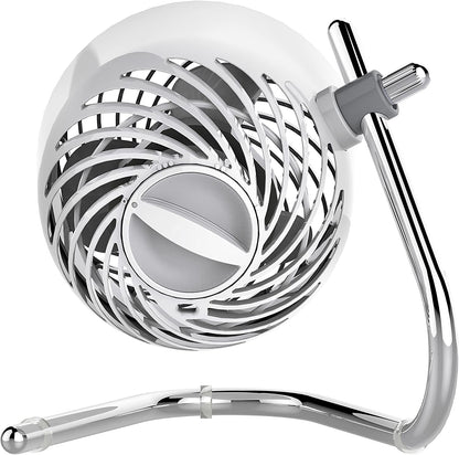 Pivot Personal Air Circulator, Portable, Desk Fan, Electric, Ice White