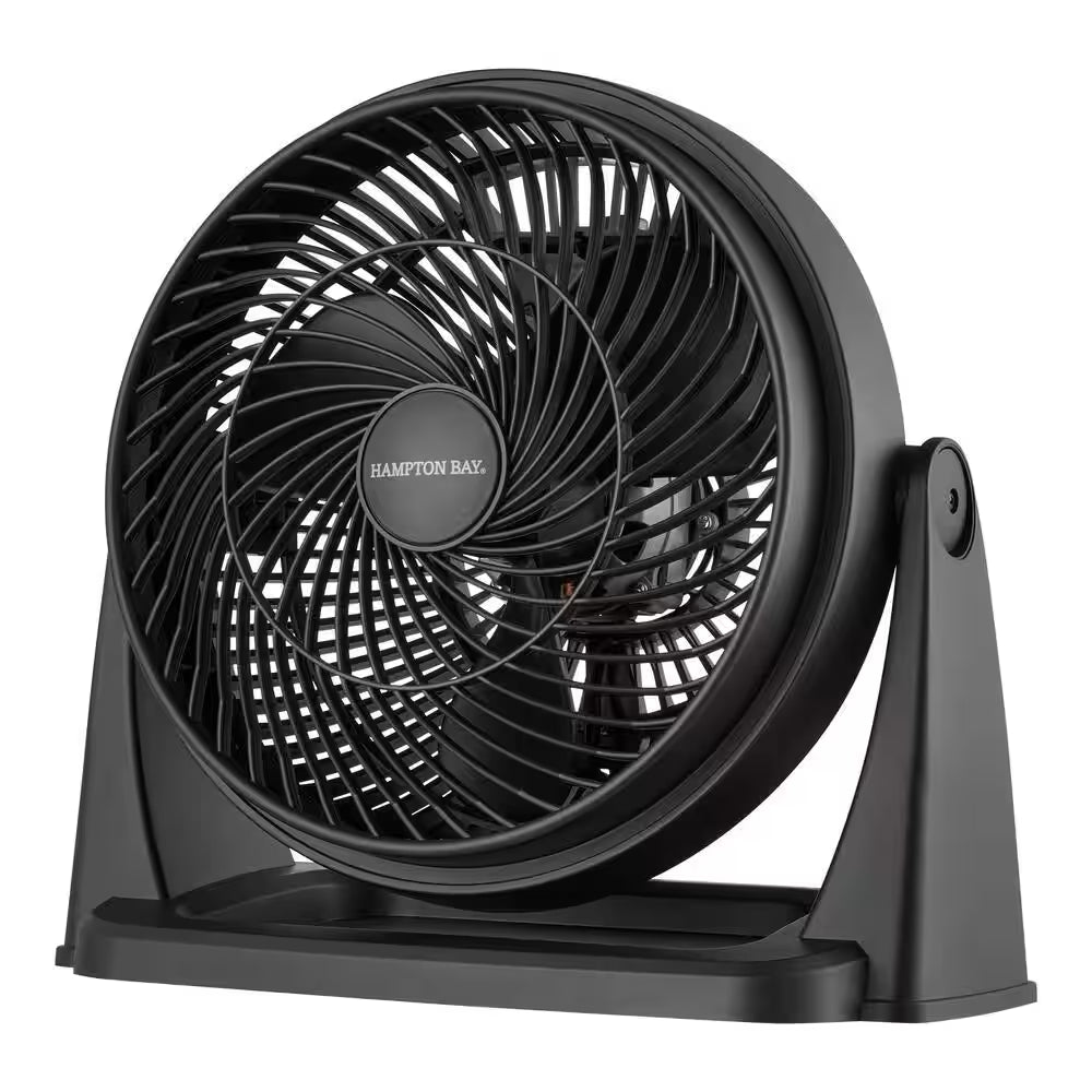 11 In. 3 Speed Portable Desk Fan in Black