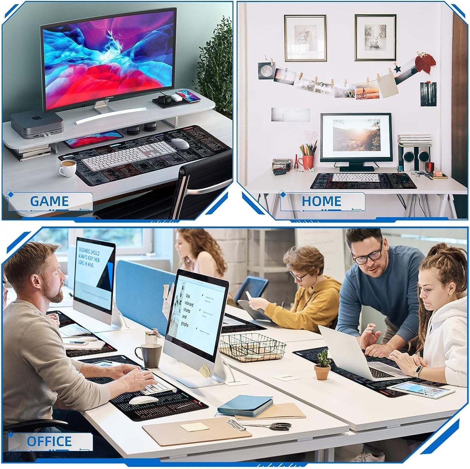 Super Large Excel Shortcut Mouse Pad and Desk Mat