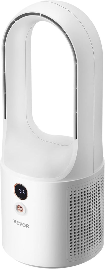 Desk Fan Bladeless, 12.99 Inch Portable Desk Fan, 6-Speed USB Quiet Cooling Smal