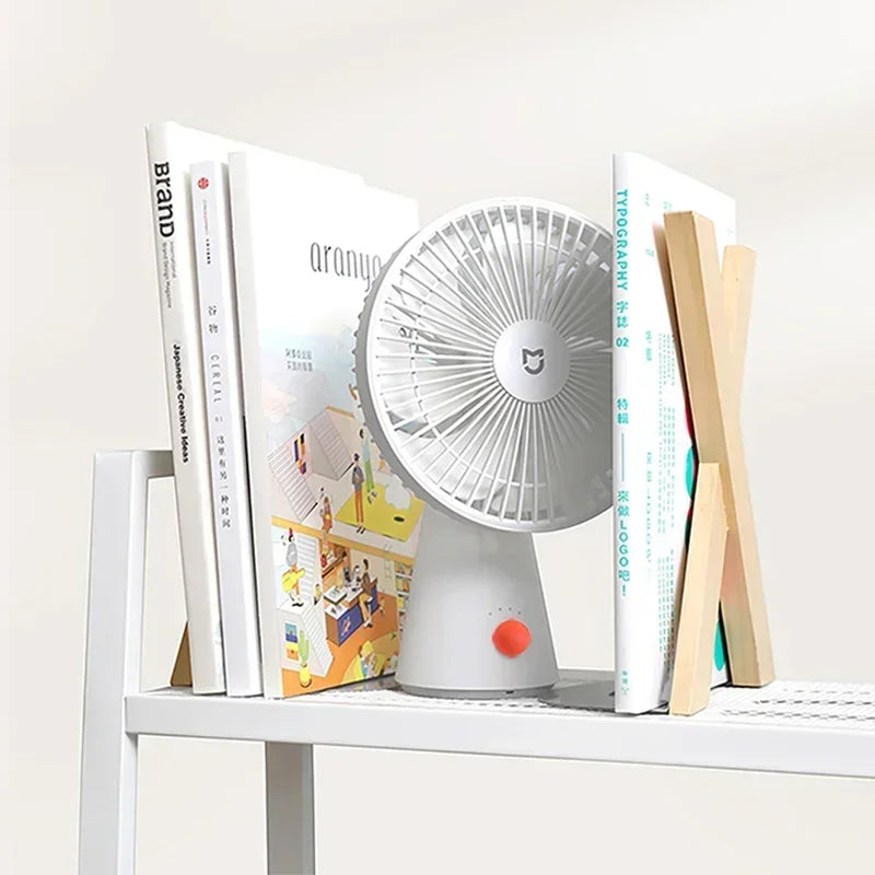 Rechargeable USB Mini Desk Fan - Portable Cordless Electric Cooling Solution for Students and Office Use