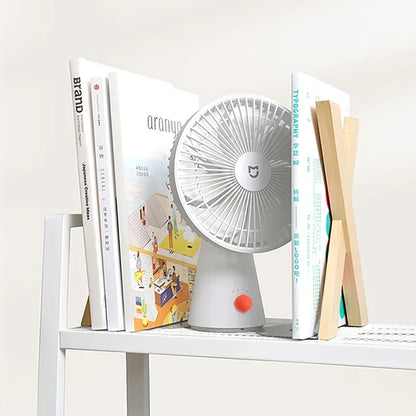 Rechargeable USB Mini Desk Fan - Portable Cordless Electric Cooling Solution for Students and Office Use