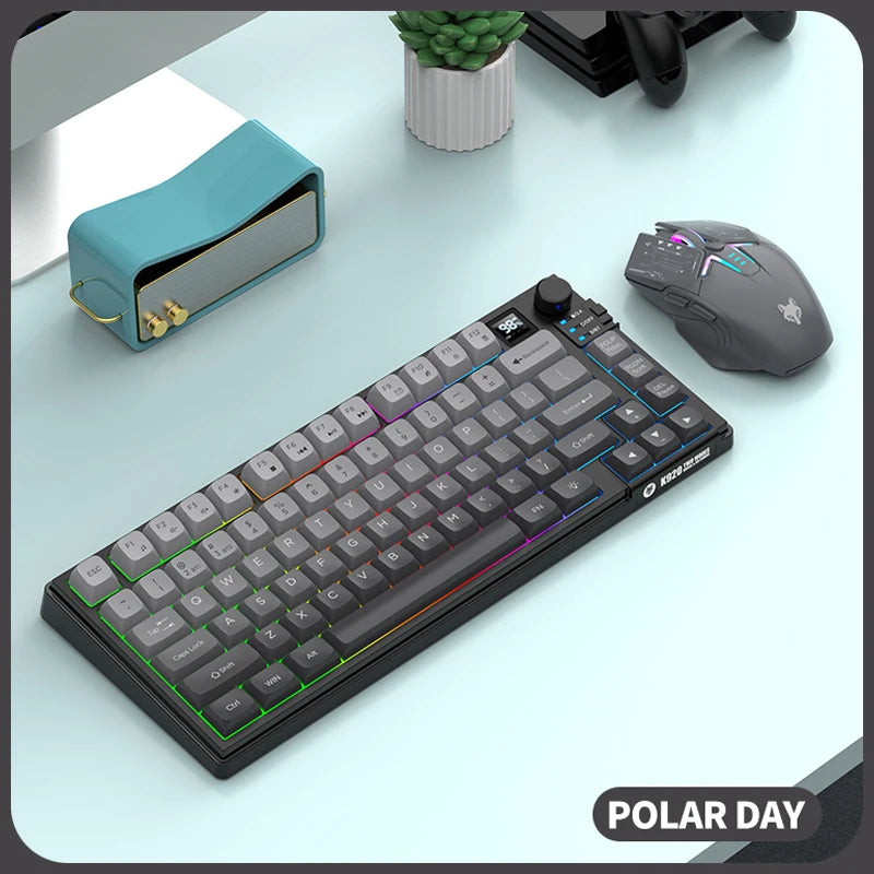 K920 Bluetooth Wireless Keyboard and Mouse Combo - Dual Mode USB Rechargeable for Laptop, Home Office, and Gaming