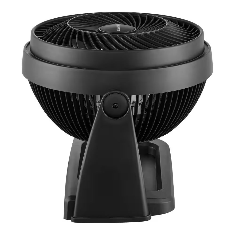 11 In. 3 Speed Portable Desk Fan in Black