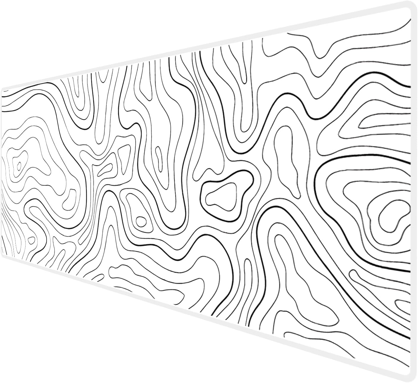 XXL Extended World Map Gaming Mouse Pad (900x400x3mm) with Stitched Edges for Home Office and Gaming Setups