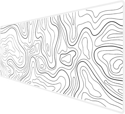 XXL Extended World Map Gaming Mouse Pad (900x400x3mm) with Stitched Edges for Home Office and Gaming Setups