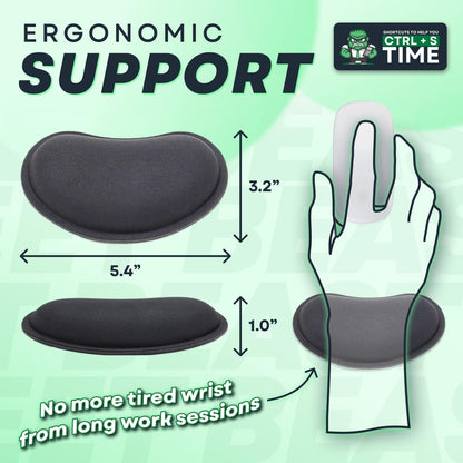 Excel Shortcuts Desk Pad - Portable Non-Slip Mouse Pad with Spreadsheet Formulas - Office Keyboard Mat [12” X 10”]